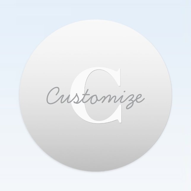 Cursive Name or other Text w/Monogram | Gradient  (Creator Uploaded)