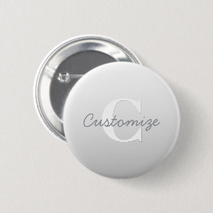 Cursive Name or other Text w/Monogram   Gradient  2 Inch Round Button
