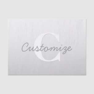 Cursive Name or other Text w/Monogram   Gradient  Tissue Paper