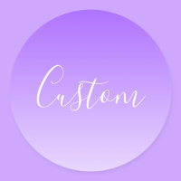 Cursive Script Name & Editable Light Purple Ombre 