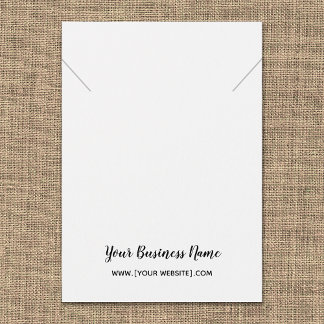 Cursive Script Necklace Pendant Display Card