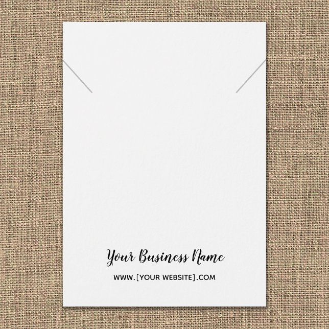 Cursive Script Necklace Pendant Display Card (Creator Uploaded)