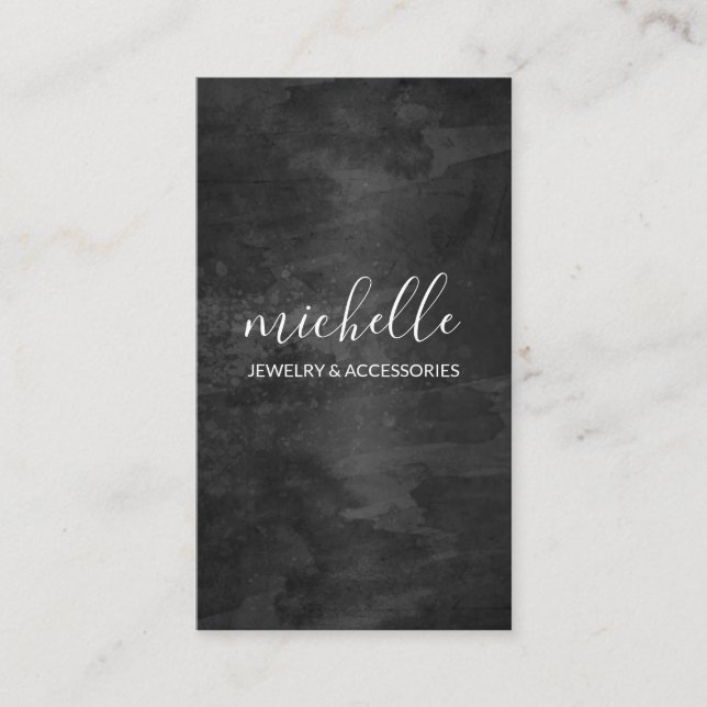 Cursive Sophisticated Business Card (Front)
