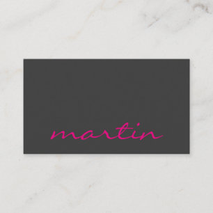 Cursive Text Business Card