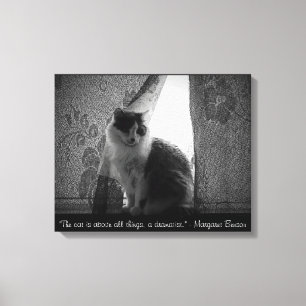 Curtain Call by djoneill w/ Margaret Benson Quote Canvas Print
