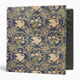 Curtain decorated with swans and fleur-de-lys binder