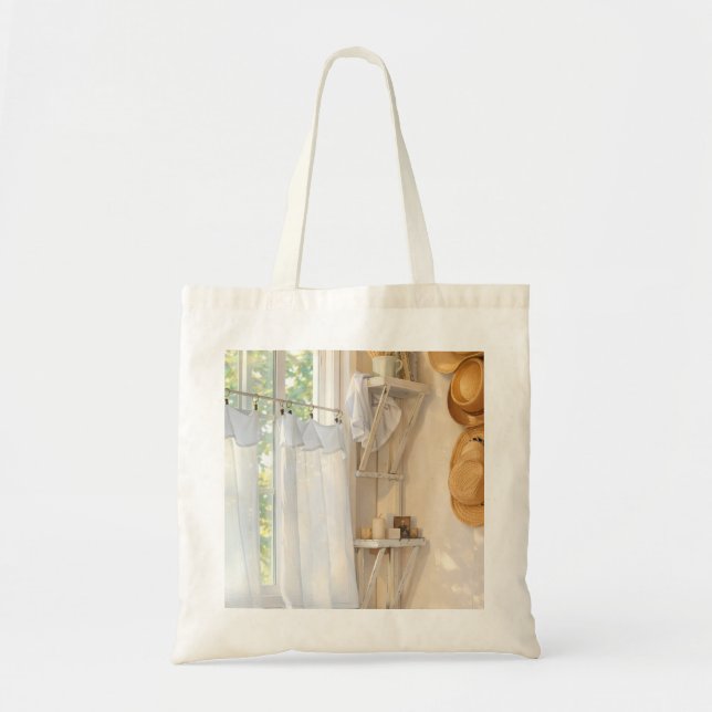 Curtain in the Wind Cozy Tote Bag (Devant)