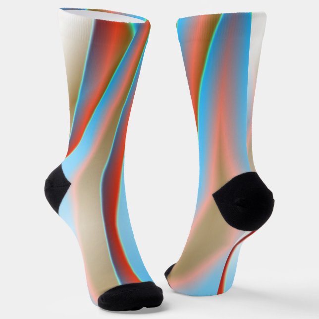 Curtain Pattern Socks (Angled)
