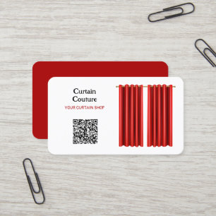 Curtain Shop Custom QR Business Card