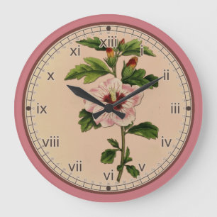 Curtis Botanical Wild Rose Wall Clock in 3 Styles
