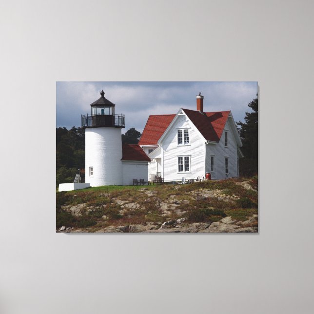 Curtis Island Lighthouse Canvas Print (Front)