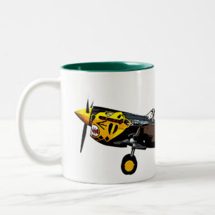 Curtis P-40K Warhawk Two-Tone Coffee Mug