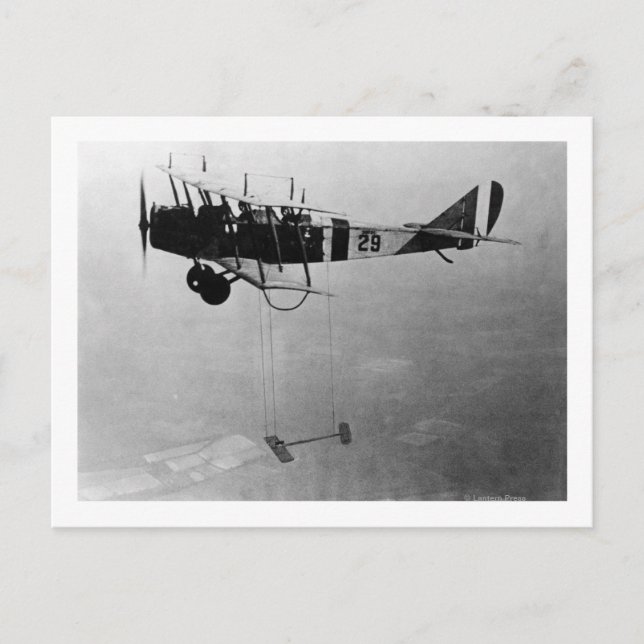 Curtiss JN-4 Jenny Aircraft With Model Wing Postcard (Front)