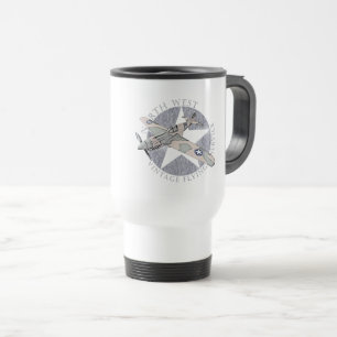 Curtiss P-40 Airplane Vintage Logo.png Travel Mug