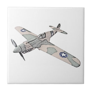 Curtiss P-40 Warhawk Aircraft Tile
