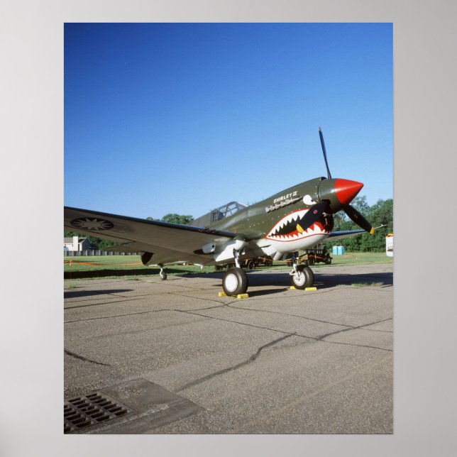 Curtiss P-40 Warhawk, at Minnesota CAF Air Show Poster (Front)
