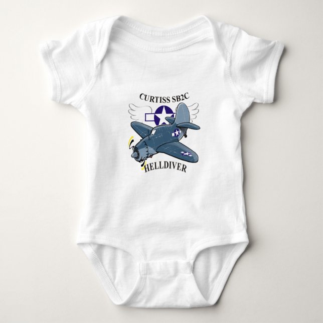 curtiss sb2c helldiver baby bodysuit (Front)