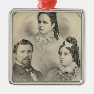 Curtiss & Todd family portraits Metal Ornament