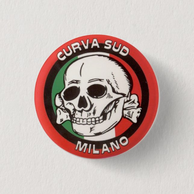Curva Sud - Milan - Italy 1 Inch Round Button (Front)