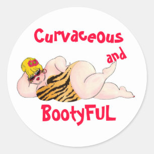 Curvaceous and BootyFUL stickers