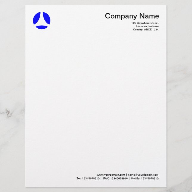 Curve Ball - Blue Letterhead (Front)