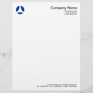 Curve Ball - Navy Blue Letterhead
