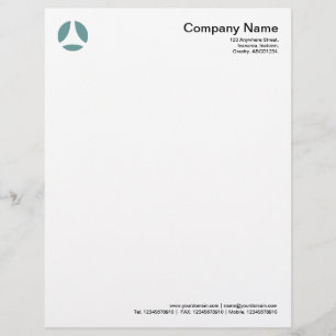 Curve Ball - Ocean Green Letterhead