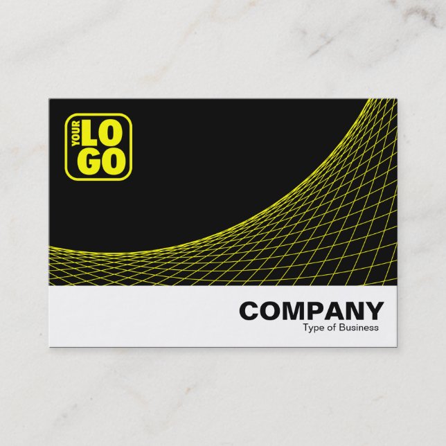 Curve Footed - Yellow Business Card (Front)