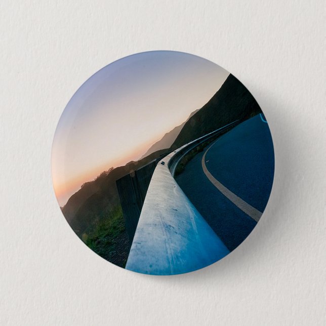 Curve in the Road 2 Inch Round Button (Front)