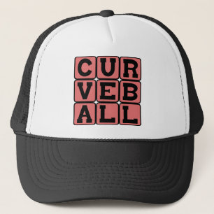 Curveball, Baseball Pitch Trucker Hat