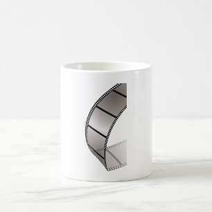 Curved Blank Film Strip Coffee Mug