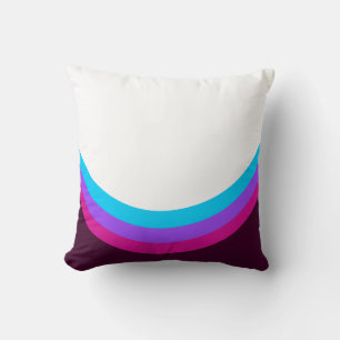 Curved Design Elements Throw Pillow