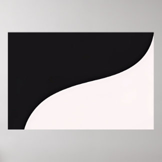 Curved Harmony - Minimalist Arc Art Print
