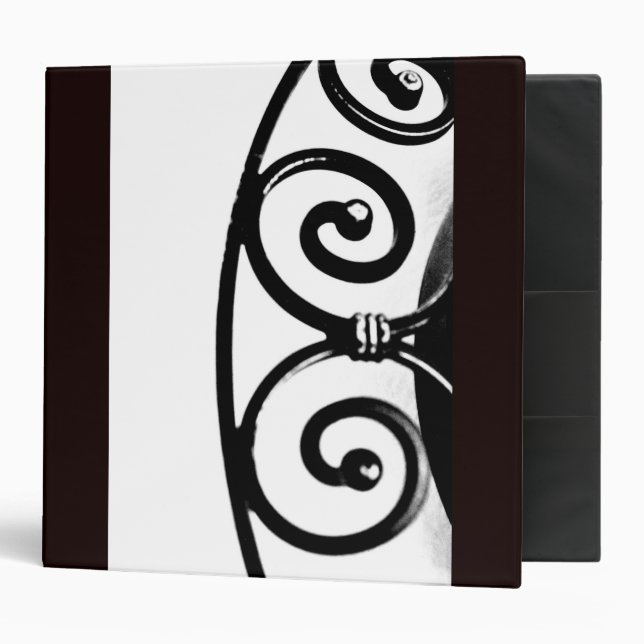 Curved Iron Art Binder (Front/Inside)