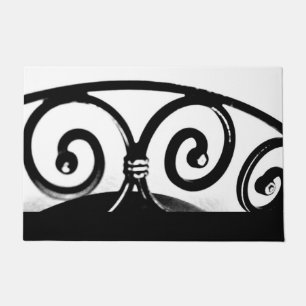 Curved Iron Art  Doormat
