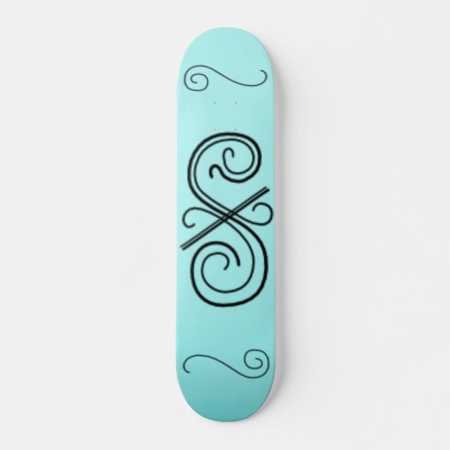 Curved Line Skateboard (Front)