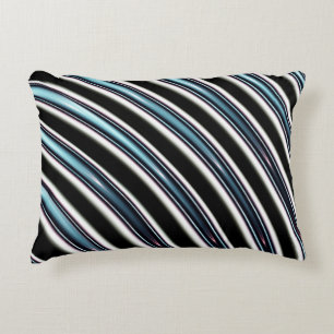Curved Lines Close Up Of A Fractal Decorative Pillow