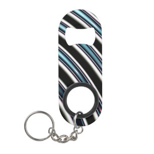 Curved Lines Close Up Of A Fractal Keychain Bottle Opener
