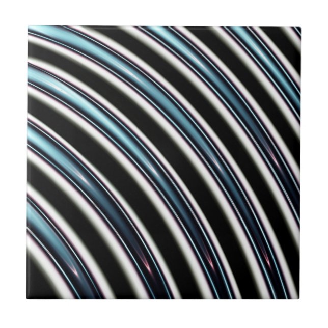 Curved Lines Close Up Of A Fractal Tile (Front)