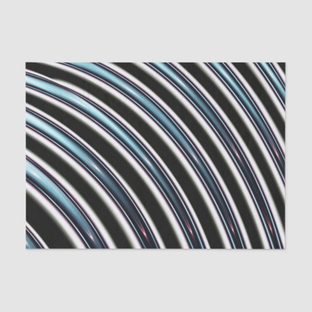 Curved Lines Close Up Of A Fractal Tissue Paper (Front)