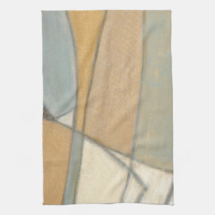 Curved Lines & Muted Earth Tones Kitchen Towel