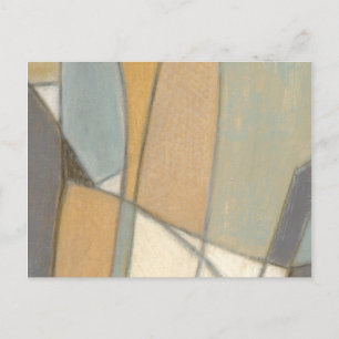 Curved Lines & Muted Earth Tones Postcard