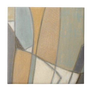 Curved Lines & Muted Earth Tones Tile