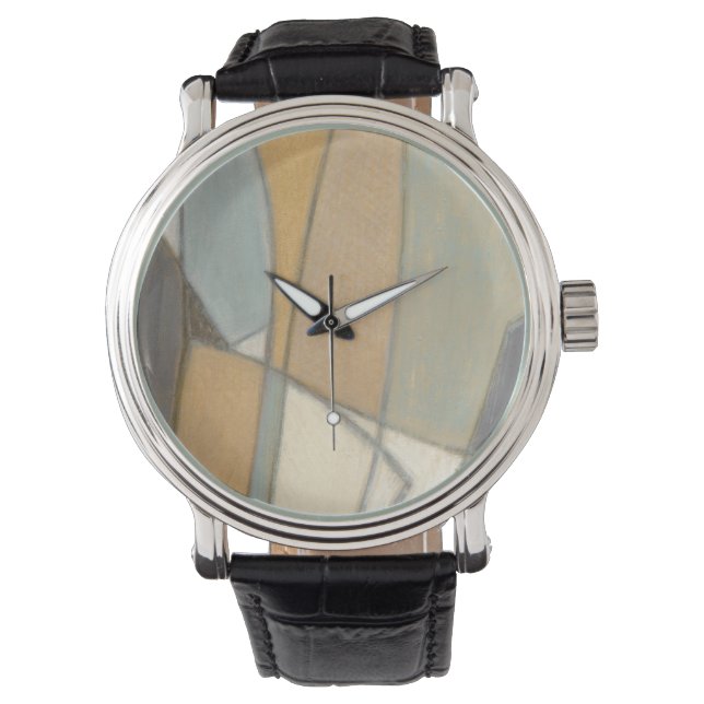 Curved Lines & Muted Earth Tones Watch (Front)