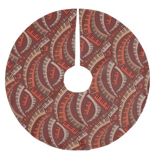 Curved Piano Keys Brushed Polyester Tree Skirt
