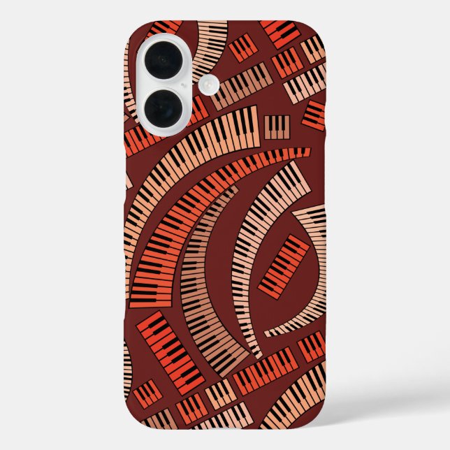 Curved Piano Keys Case-Mate iPhone Case (Back)