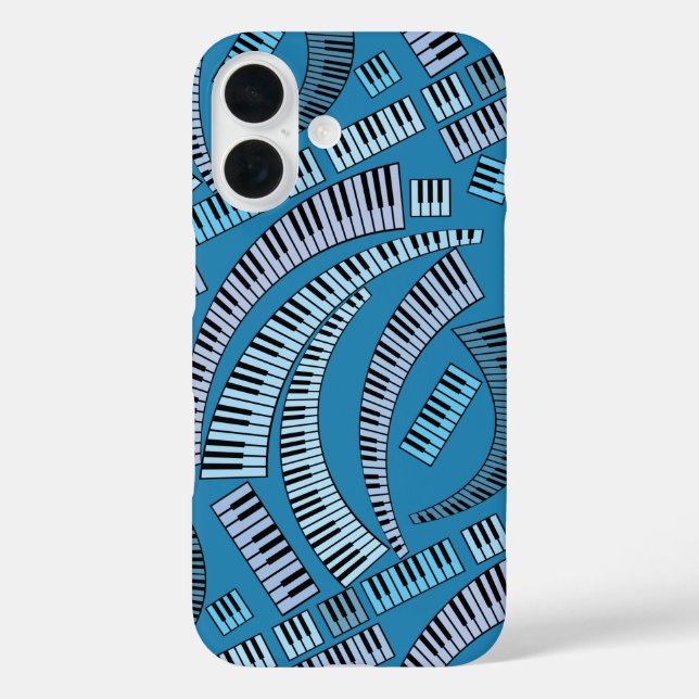 Curved Piano Keys Case-Mate iPhone Case (Back)
