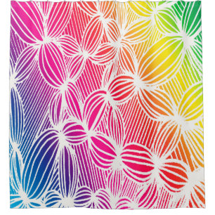 Curved rainbow lines