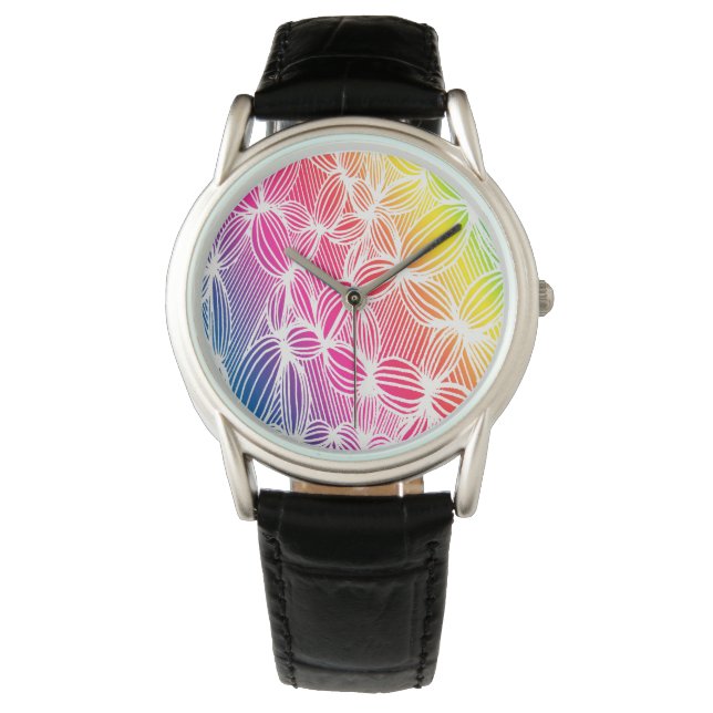 Curved rainbow lines watch (Front)