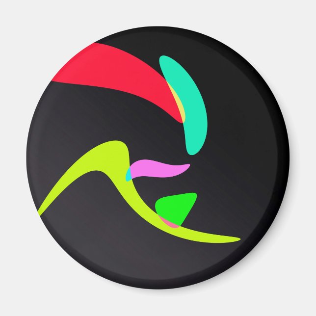 Curved shapes magnet (Front)